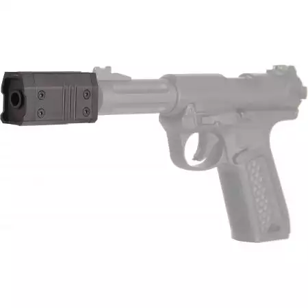 Silencieux Type Osprey 70mm - 14mm CCW - Alu CNC - Action Army - Noir