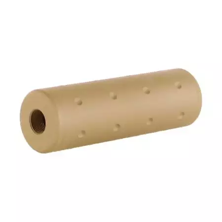 Silencieux Universel 100x35mm - 14mm CW CCW - JJ Airsoft - Tan
