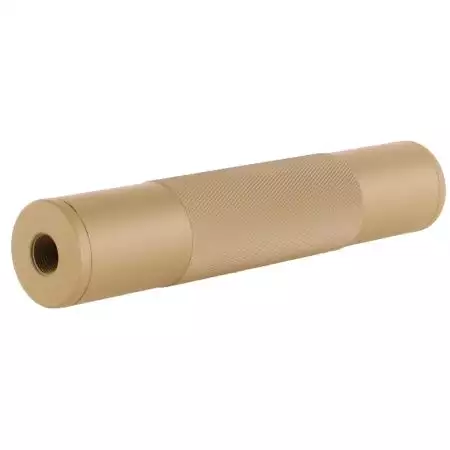 Silencieux Universel 190x35mm - 14mm CW CCW - JJ Airsoft - Tan