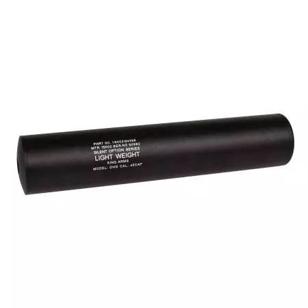 Silencieux Universel King Arms 200x40 - 14mm CCW Antihoraire - Noir