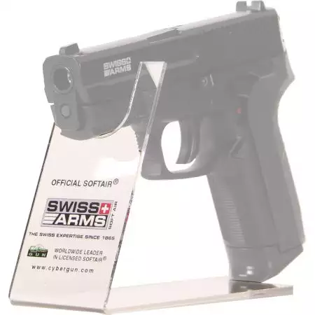 Support Display Swiss Arms pour Réplique de Poing Cybergun - Blanc