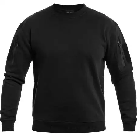 Sweat Tactique Col Rond Miltec - Noir