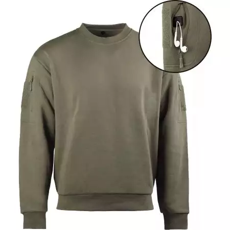 Sweat Tactique Col Rond Miltec - Ranger Green