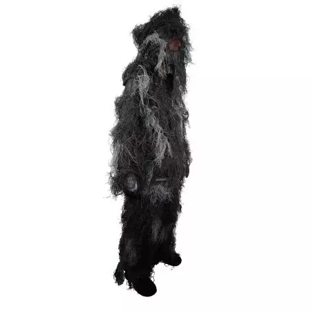 Tenue Complete Camouflage Ghillie Ignifug&eacute; Nightfighter Noir MilTec