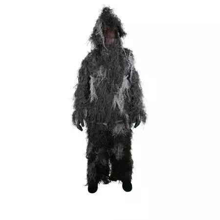 Tenue Complete Camouflage Ghillie Ignifug&eacute; Nightfighter Noir MilTec
