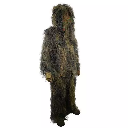 Tenue Complete Camouflage Ghillie Suit Ignifugé Woodland MilTec