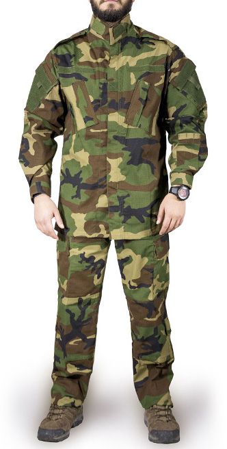 AIRSOFT SWISS ARMS Ensemble ACU WOODLAND taille L NEUF NEW 