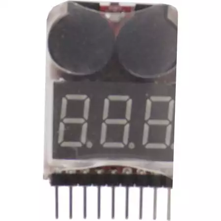 Testeur Buzzer Digital Batterie LiPO & LiFE Electro River - Rouge
