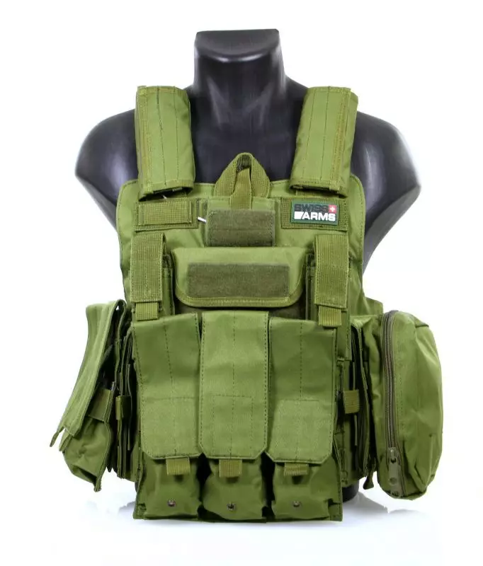Gilet pare balle vert olive Swiss Arms