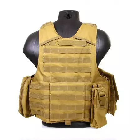 Veste Gilet Tactique Ciras Maritime Attache Molle Swiss Arms - Tan
