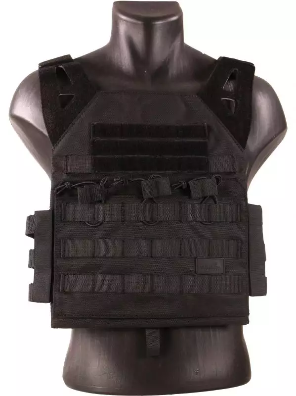Veste PORTE PLAQUE JUMP JPC LW LIGHT 600 DENIERS TACTICAL OPS BLACK