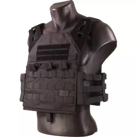 Veste Tactique Plate Carrier JPC Molle Lancer Tactical - Noir