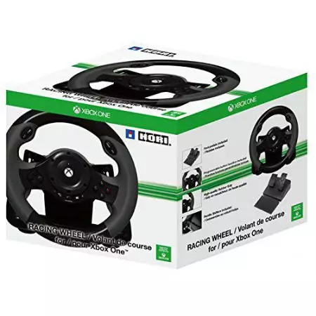 Volant + Pedalier pour Console Xbox One - Officiel Microsoft - Racing Wheel Hori