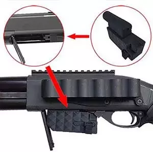 Fusil a Pompe Secutor Velites V GOLD S Series Spring Noir SAV0017 adaptateur elements airsoft 1 optimized