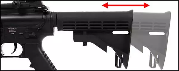 fusil armalite carbine m15 a4 m4a1 sportline aeg noir 17356 crosse ajustable airsoft 1 optimized