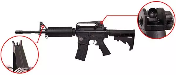 fusil armalite carbine m15 a4 m4a1 sportline aeg noir 17356 organes de visee airsoft 1 optimized