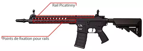 fusil ca4 delta 12 classic army noir rails
