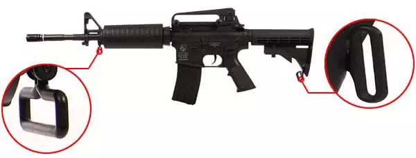 fusil carbine colt m4a1 m4 a1 electrique aeg noir 180800 attache sangle airsoft 1 optimized