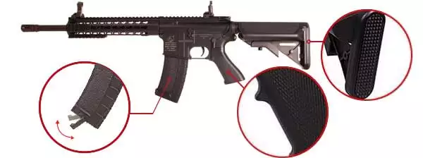 Fusil-Colt-M4-A1-Keymod-AEG-Noir–180841-Montage-Photo-Caracteristiques-optimized