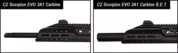 fusil cz scorpion evo 3a1 carbine bet aeg asg silencieux 18694 silencieux integre airsoft 1 optimized