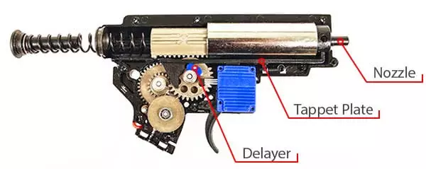 fusil dmr legion rapax xxi m1 aeg secutor noir et tan sax0001 gearbox interne airsoft 1 optimized