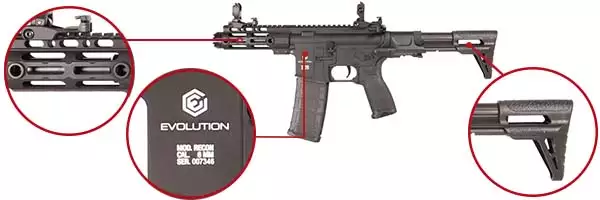 fusil eh16ar ets evolution airsoft look