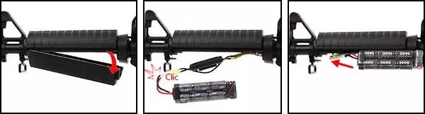 fusil gg m4a1 carbine cm16 aeg electrique guay guay noir batterie airsoft 1 optimized