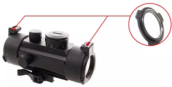 Viseur Swiss Arms QD Rail Weaver intégré Red dot Réticule Lunette de Visée  Points vert et rouge - Cdiscount Appareil Photo