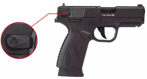 pistolet bersa bp99 cc co2 gbb blowback asg noir 17308 securite airsoft 1 optimized