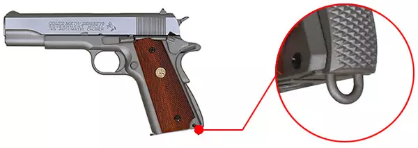 pistolet colt 1911 m1911 mk iv series 70 stainless silver co2 full metal blowback 180529 dragonne 1 optimized