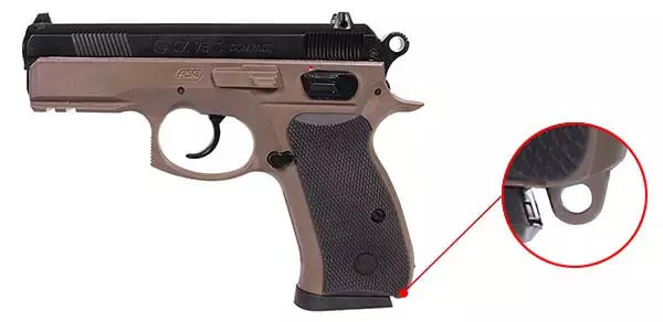 pistolet cz 75d cz75d compact dual tone fde spring 18603 dragonne airsoft 1