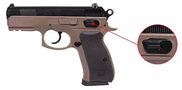 pistolet cz 75d cz75d compact dual tone fde spring 18603 securite airsoft 1