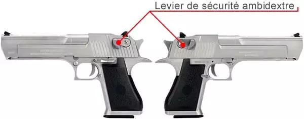 pistolet desert eagle 50ae gbb gaz cybergun we silver 090510 levier de securite ambidextre airsoft 1 optimized