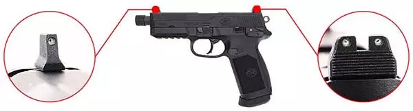 pistolet fn herstal fnx 45 tactical gaz gbb blowback tan-200503 organes de visee airsoft 1 optimized