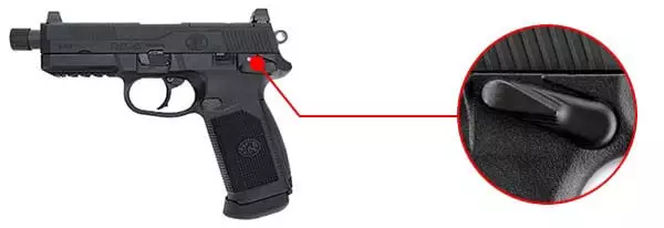pistolet fn herstal fnx-45 tactical noir gaz gbb blowback 200508 securite airsoft 1 optimized