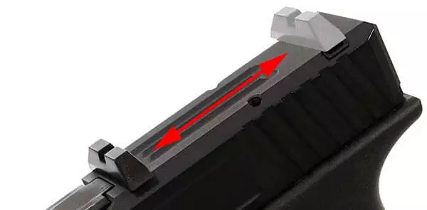 pistolet secutor gladius 17 acta non verba co2 gbb blowback noir organes de visee 1 optimized