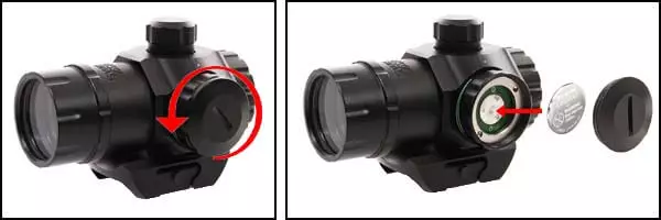 red dot sight tactical compact visee point rouge verte 25mm rail picatinny 263929 pile airsoft 1 optimized