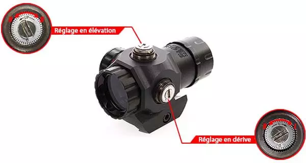 red dot sight tactical compact visee point rouge verte 25mm rail picatinny 263929 reglage airsoft 1 optimized