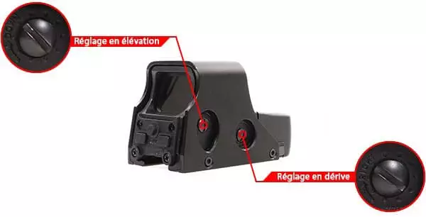 viseur holographique holosight 551 delta tactics noir ajustable derive elevation airsoft 1 optimized