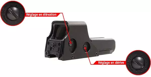 viseur holographique holosight 552 asg noir point rouge vert 17188 ajustable derive elevation airsoft 1 optimized